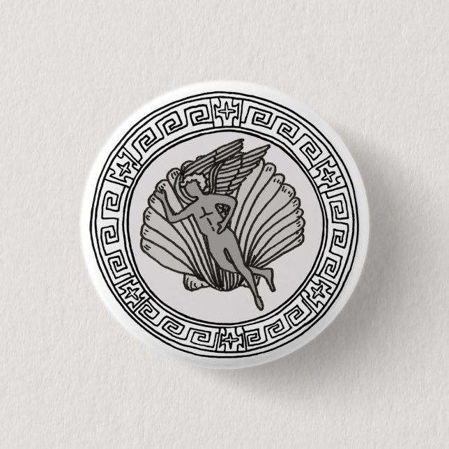 The Olympians! Aphrodite / Venus symbol badge Pinback Button (Front)