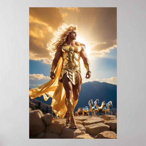 The Olympians Apollo God of Light Poster