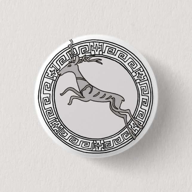 The Olympians! Artemis / Diana symbol badge Pinback Button (Front)