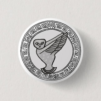 The Olympians! Athene / Minerva symbol badge Button