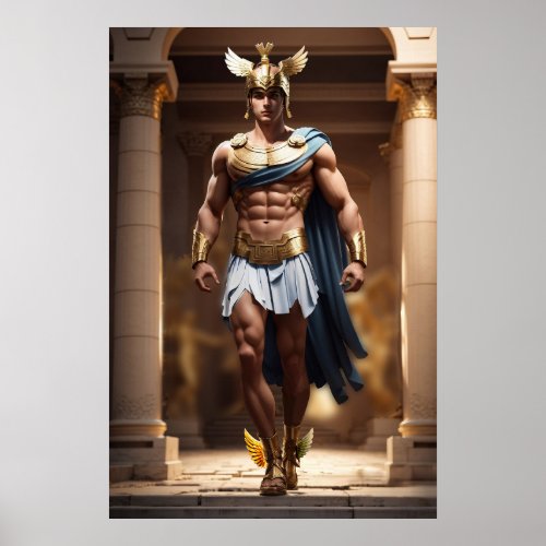 The Olympians Hermes Messenger of the Gods Poster