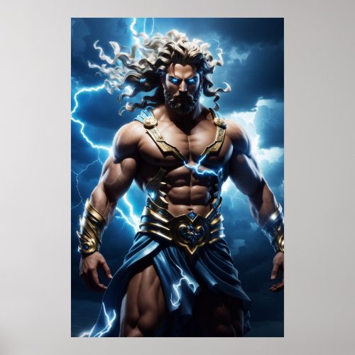 The Olympians Zeus King of the Olympians Poster