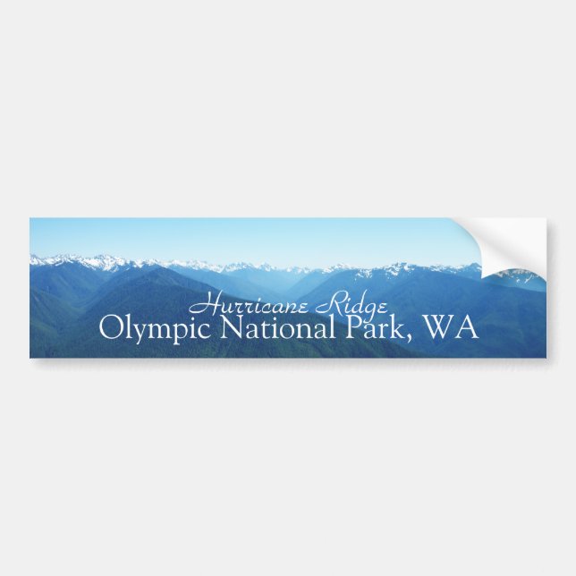 The Olympic Mountain Range Bumper Sticker (Front)