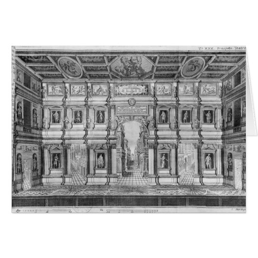 The Olympic Theatre at Vicenza Cards (Front Horizontal)