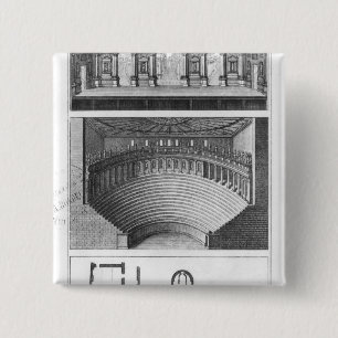 The Olympic Theatre at Vicenza Pinback Button