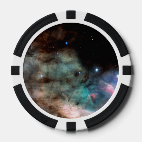 The Omega Nebula Swan NebulaM17 Poker Chips