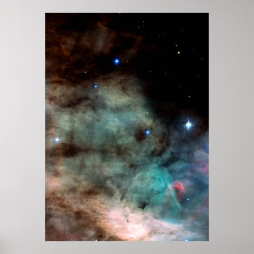 The Omega Nebula Swan NebulaM17 Poster
