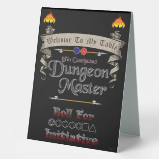 The Omnipotent Dungeon Master Table Tent