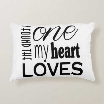 The One My Heart Loves Pillow by LightinthePath at Zazzle