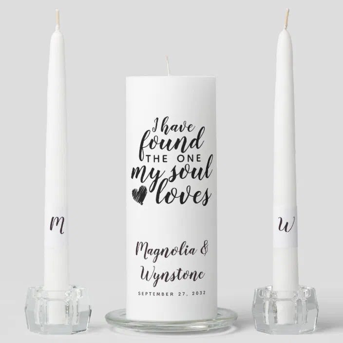 plus names & date!! Carved HEARTS custom Wedding unity candles FREE shipping 