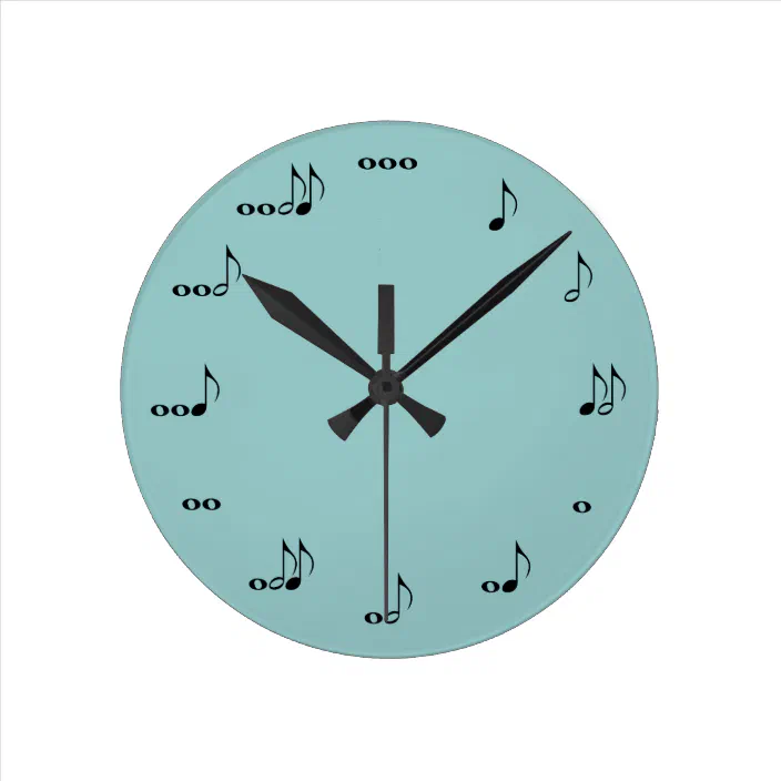Music Note Wall Clock 