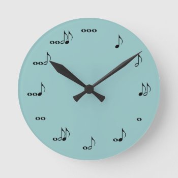 The One Of A Kind Music Note Clock by CustomizedCreationz at Zazzle