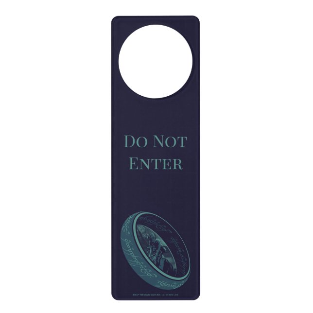 THE ONE RING™ GOLLUM™ Graphic Door Hanger (Front)
