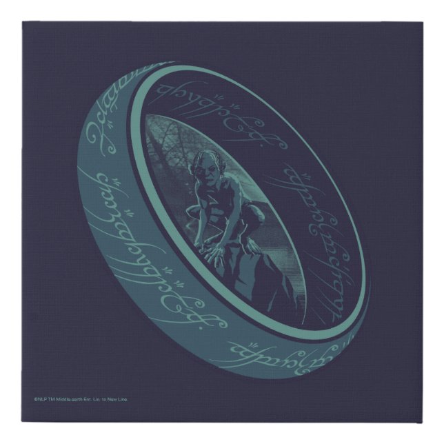 THE ONE RING™ GOLLUM™ Graphic Faux Canvas Print (Front)