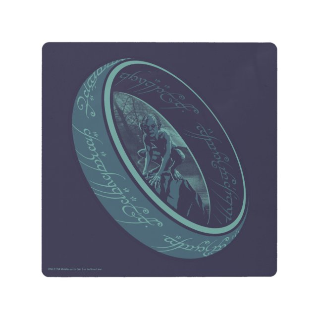 THE ONE RING™ GOLLUM™ Graphic Metal Print (Front)