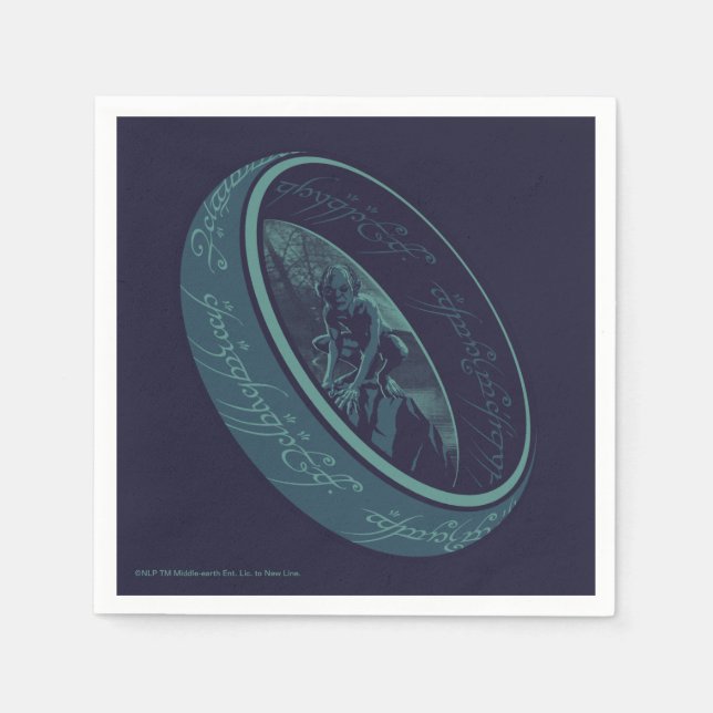 THE ONE RING™ GOLLUM™ Graphic Napkins (Front)
