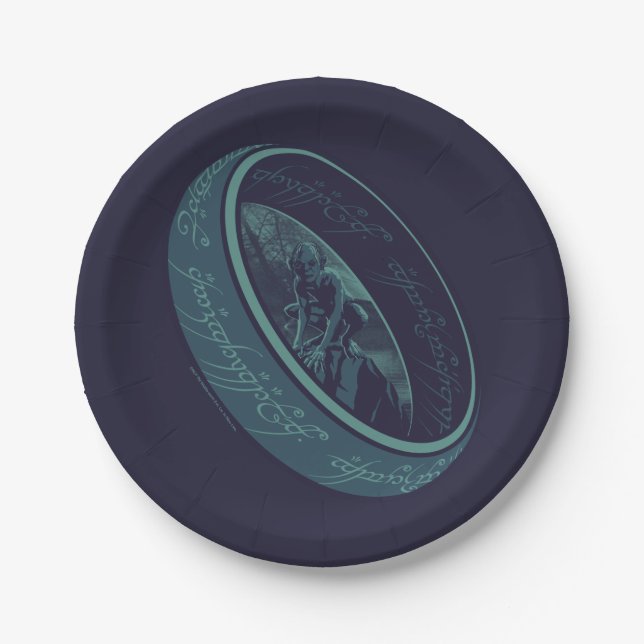 THE ONE RING™ GOLLUM™ Graphic Paper Plates (Front)