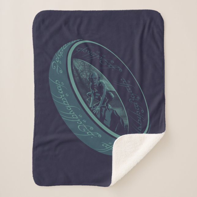 THE ONE RING™ GOLLUM™ Graphic Sherpa Blanket (Front)