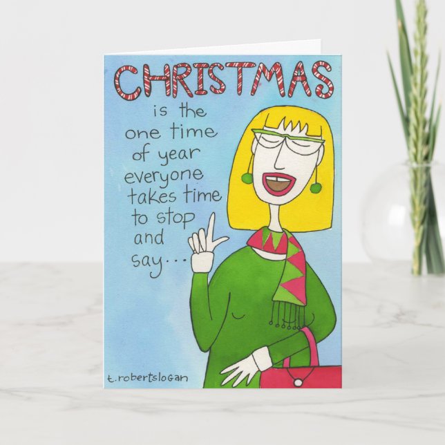 The One Time of Year Holiday Card (Front)