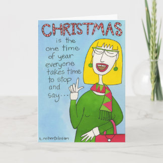 The One Time of Year Holiday Card