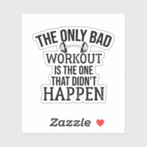 The Only Bad Workout Gym Quote Water Bottle by #GymGoals