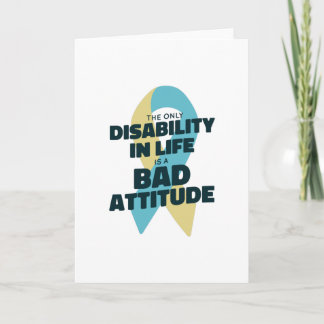 The Only DIsability — Awareness Card