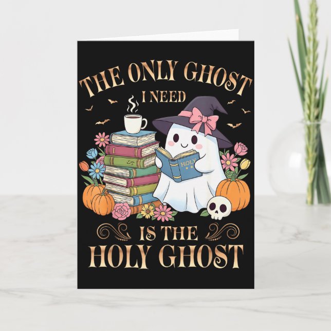 The Only Ghost I Need Is The Holy Ghost Books Read Card (Front)
