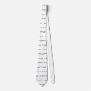 The only good language is a dead language. neck tie