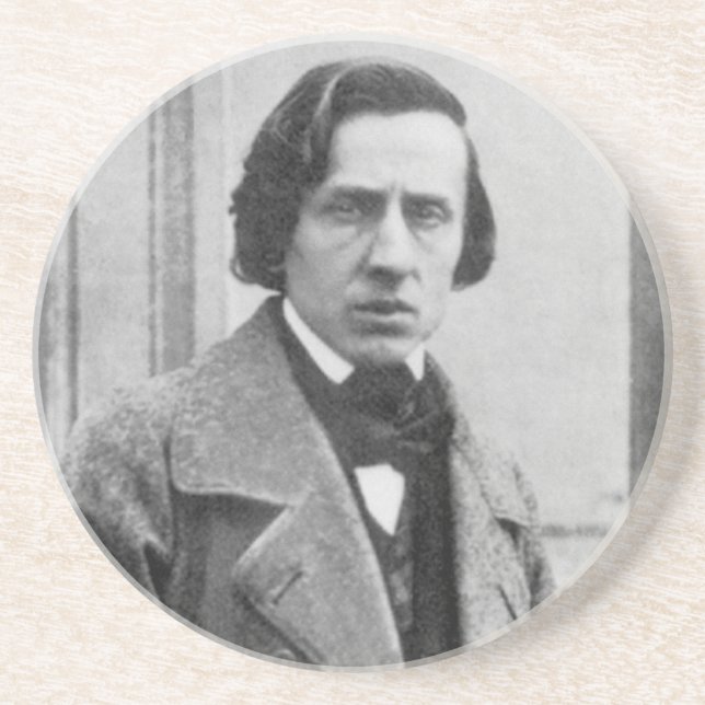 The Only Known Photograph of Frederic Chopin Coaster (Front)