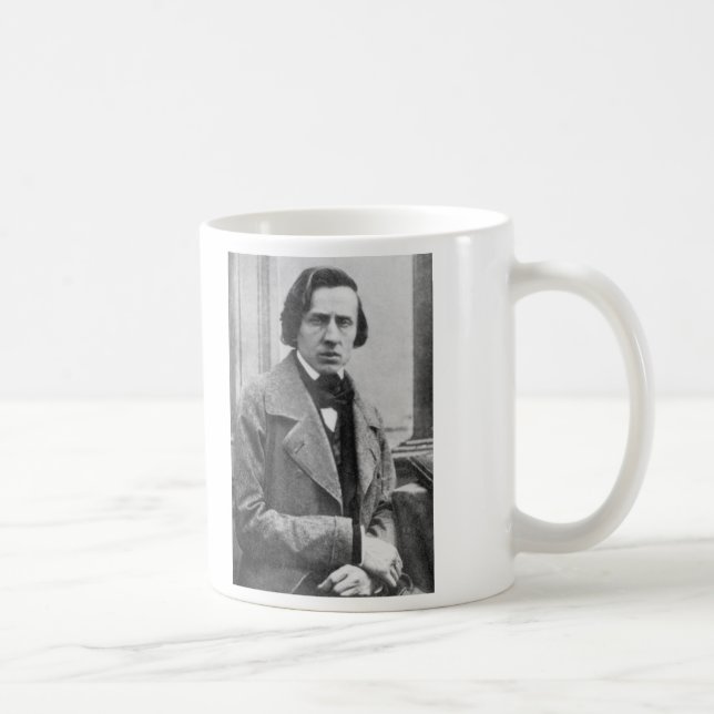 The Only Known Photograph of Frederic Chopin Coffee Mug (Right)