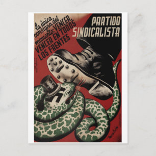 The only slogan of the_Propaganda Poster Postcard