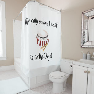 The only splash I want is in the Dojo Shower Curtain