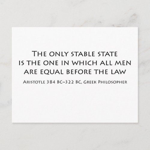 The only stable state is the one in which Postcard