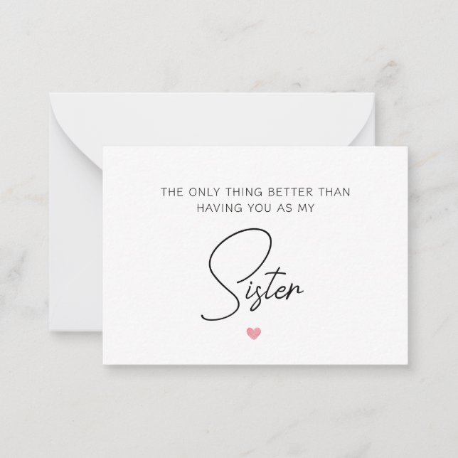 The Only Thing Better Than Having You, Pregnancy  Note Card (Front)