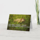 The only thing I want this Groundhog Day card