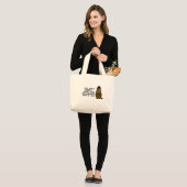 The only thing I want this Groundhog Day is you! Large Tote Bag (Front (Model))