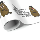 The only thing I want this Groundhog Day is you! Wrapping Paper (Roll Corner)