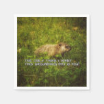 The only thing I want this Groundhog Day napkins