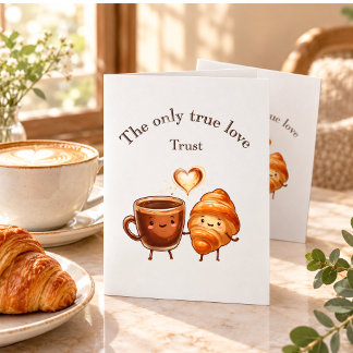 The Only True Love Coffee and Croissant Stickers – Invitation