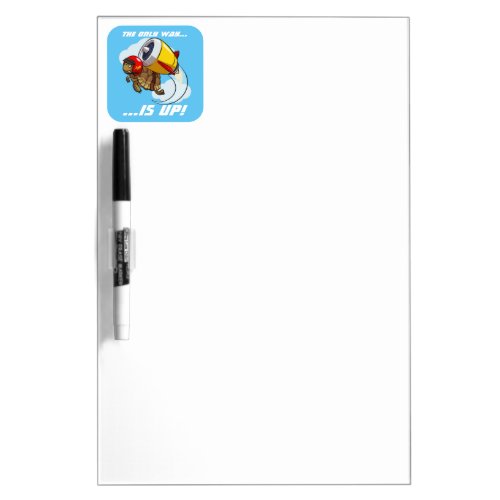 The Only Way Is Up Motivational Tortoise Cartoon Dry Erase Board