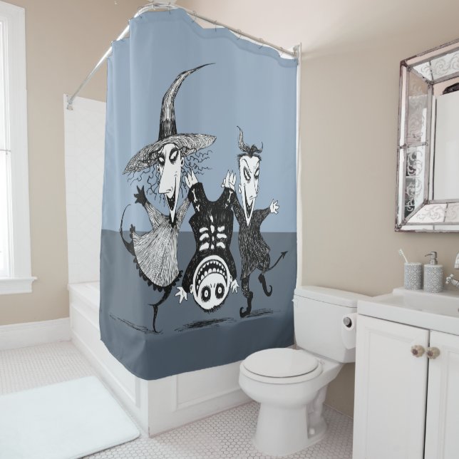 The Oogie Boogie Boys Shower Curtain (In Situ)