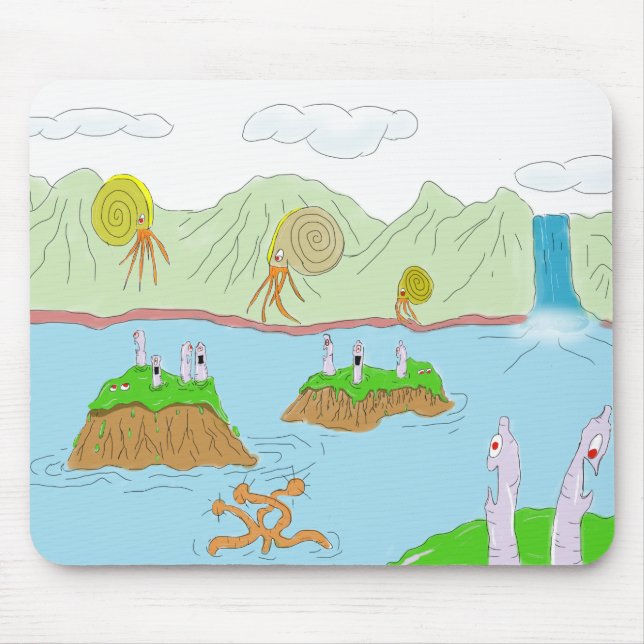 the ooze has eyes mouse pad (Front)