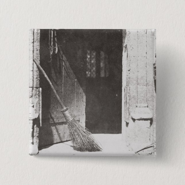 The Open Door, March, 1843 (b/w photo) Button (Front)