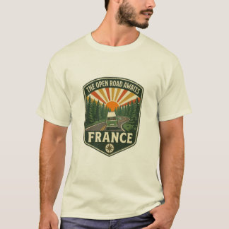 The Open Road Awaits France T-Shirt