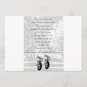 The Open Road Motorcycle Wedding Invitations