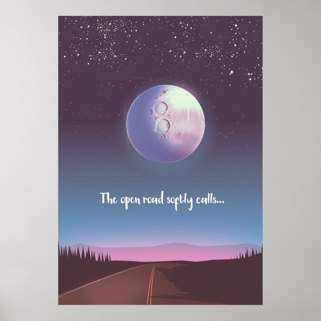 The open road softly calls poster (Front)