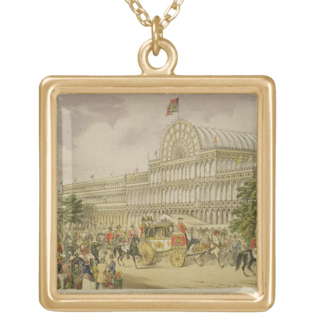 The Opening of the Great Exhibition, May 1st 1851, Gold Plated Necklace (Front)