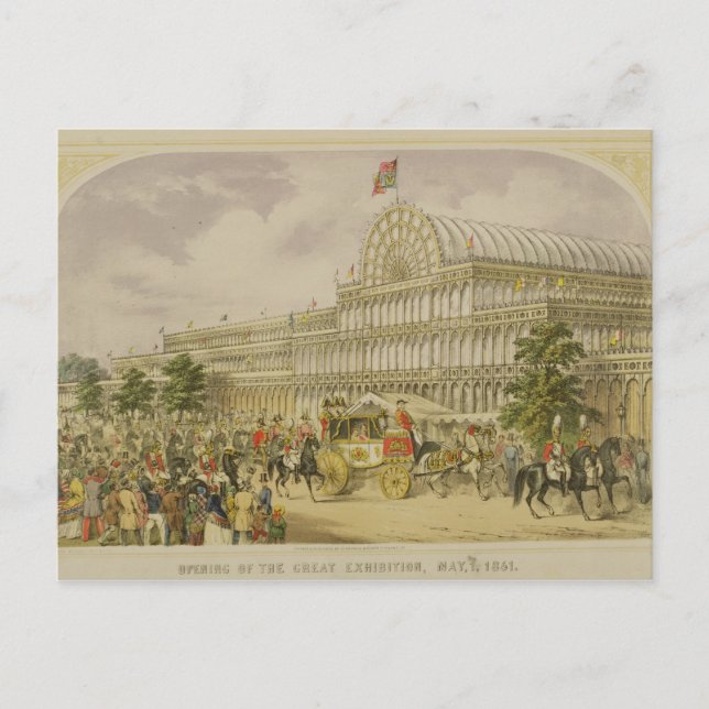 The Opening of the Great Exhibition, May 1st 1851, Postcard (Front)