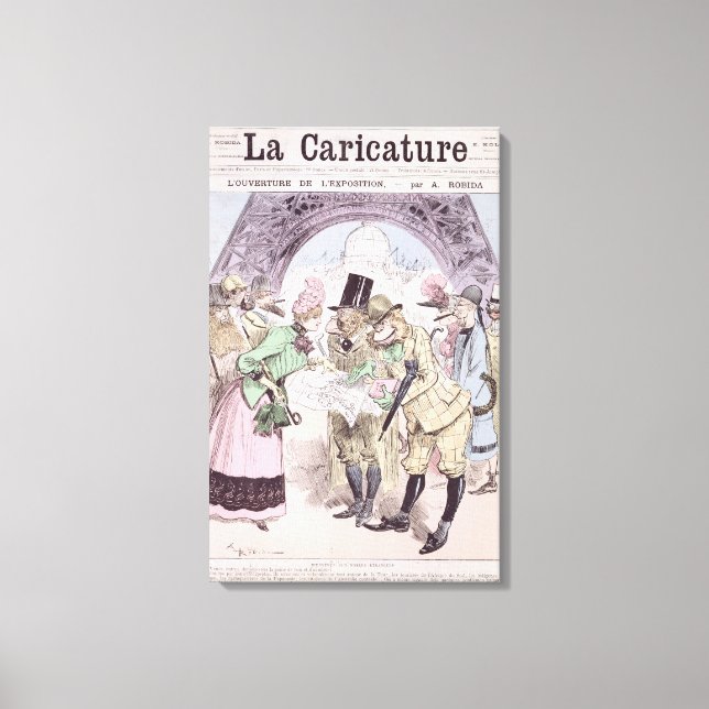 The Opening of the Universal Exhibition Canvas Print (Front)