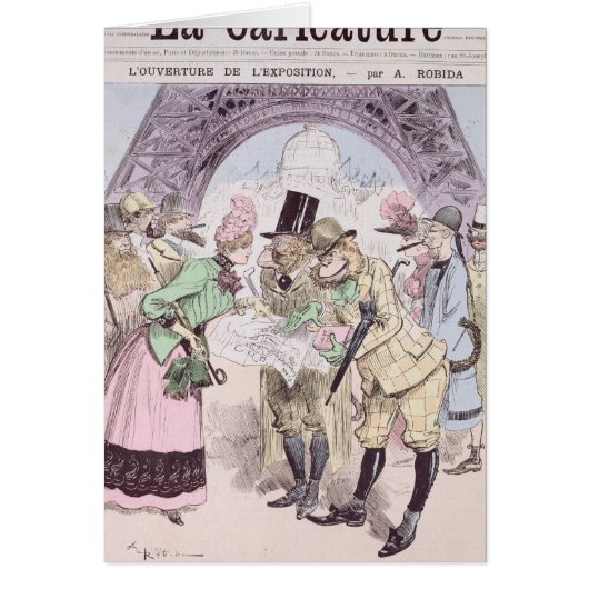 The Opening of the Universal Exhibition Cards (Front)